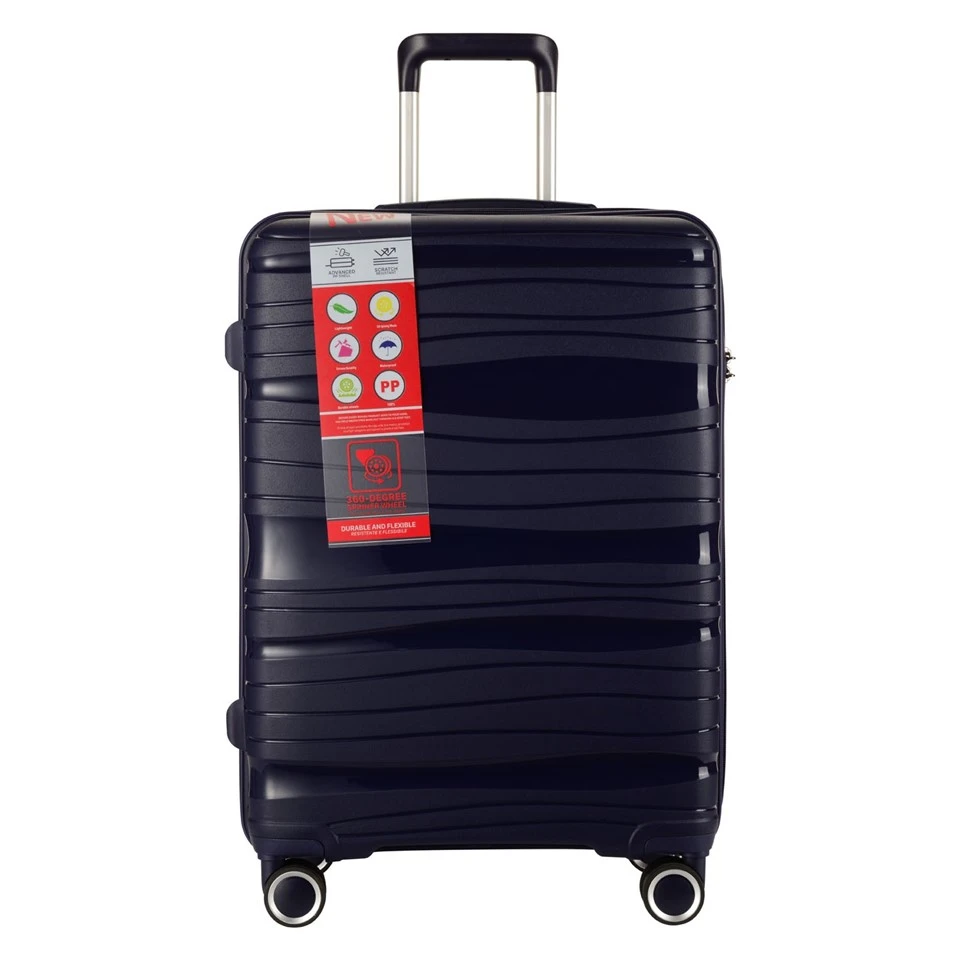 PP 4 Wheel Spinner Trolley Suitcases
