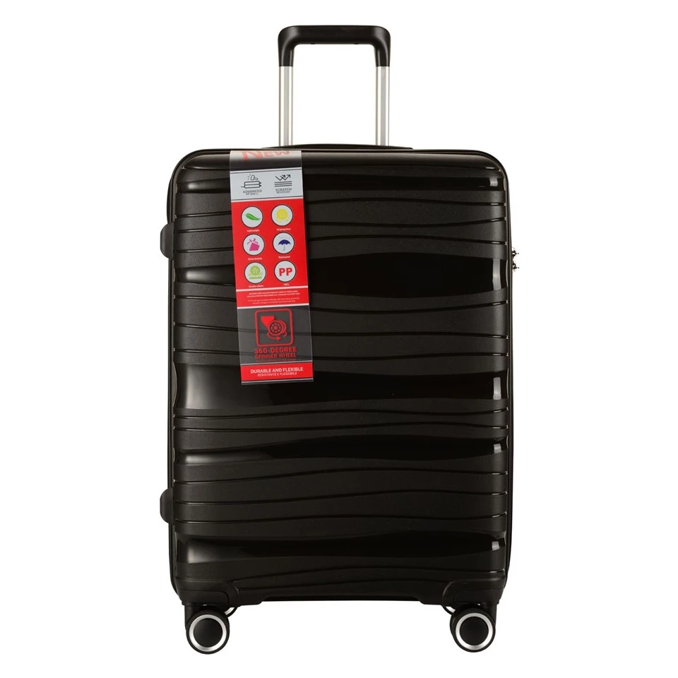 PP 4 Wheel Spinner Trolley Suitcases